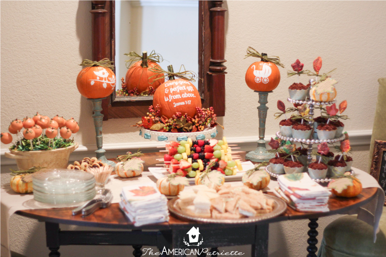 Fall baby store shower decorating ideas