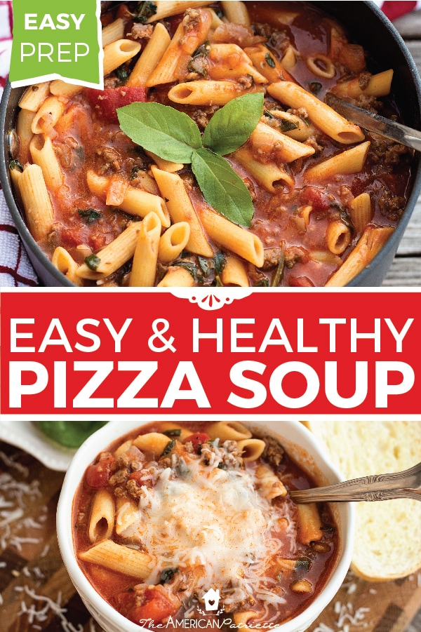 Healthy and Hearty Easy Pizza Soup