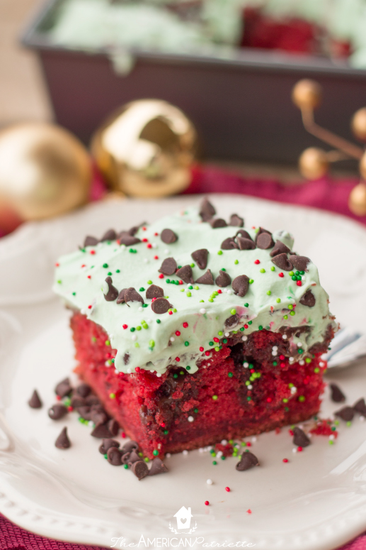 Christmas Red Velvet Chocolate Poke Cake - A Decadent, Easy-to-Make Dessert!