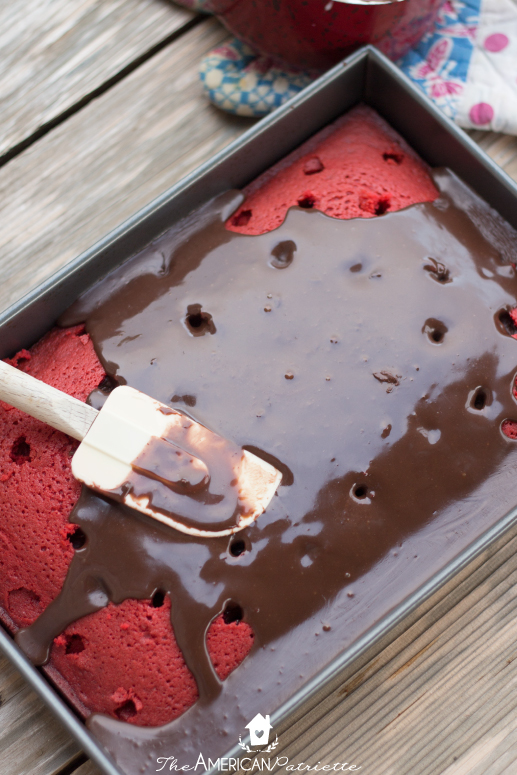 Christmas Red Velvet Chocolate Poke Cake - A Decadent, Easy-to-Make Dessert!