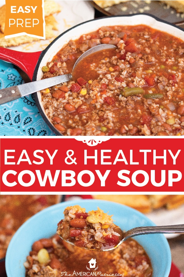 Easy Healthy and Hearty One Pot Cowboy Soup