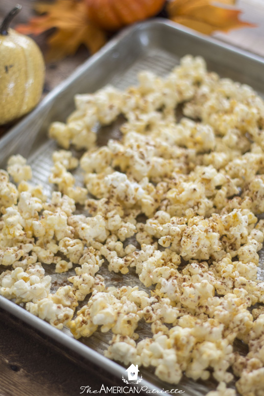 Three Ingredient Pumpkin Spice Popcorn