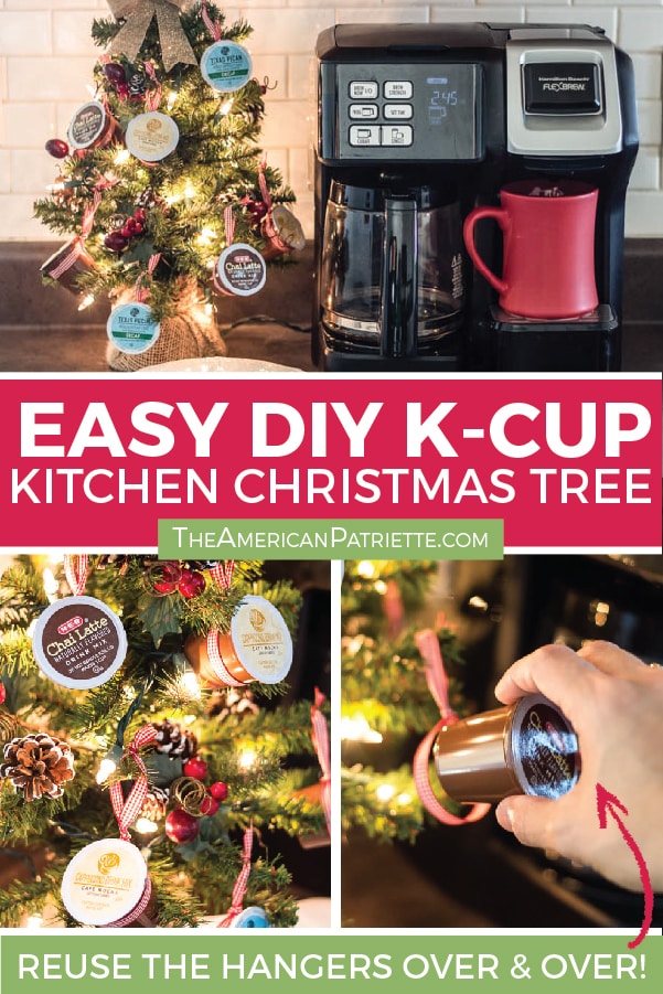 DIY K-Cup Christmas Tree for the Kitchen