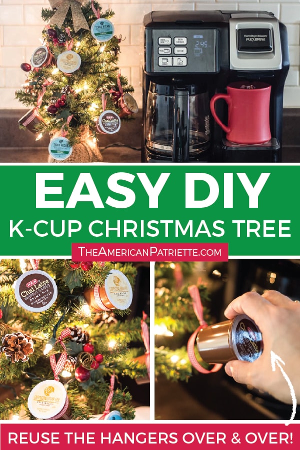 DIY K-Cup Christmas Tree for the Kitchen