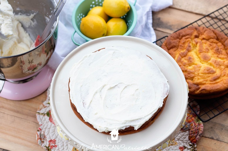 The Best Ever Lemon Cake Made with Pudding and Lemon Buttercream Frosting