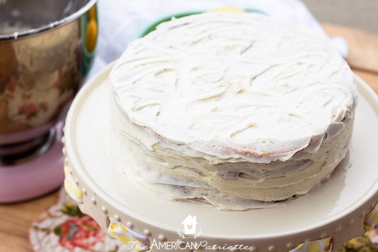 The Best Ever Lemon Cake Made with Pudding and Lemon Buttercream Frosting