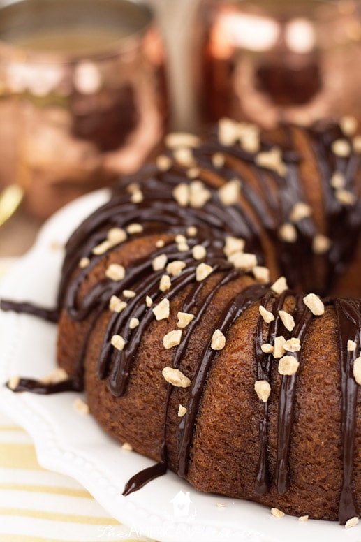 Easy and Moist Mocha Butterscotch Bundt Cake