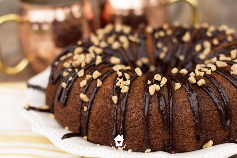 Easy and Moist Mocha Butterscotch Bundt Cake