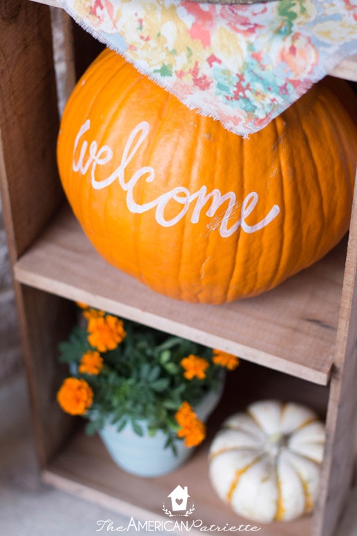 Ideas for Decorating a Small Front Porch for Fall - The American Patriette