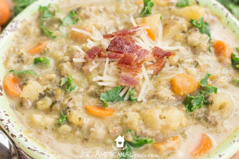 Instant Pot Hearty Potato & Vegetable Soup (Rivals Copycat Zuppa Toscana!)