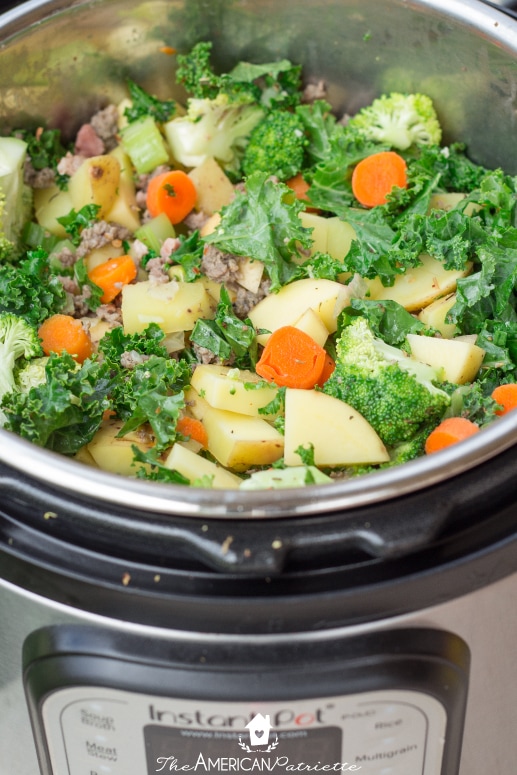 Instant Pot Hearty Potato & Vegetable Soup