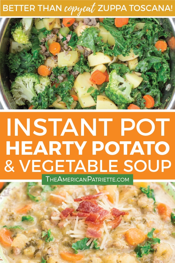 Instant Pot Potato & Vegetable Soup