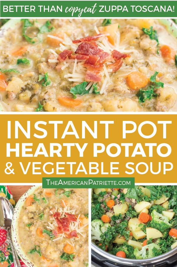 Instant Pot Potato & Vegetable Soup