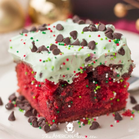 Christmas Red Velvet Chocolate Poke Cake The American Patriette