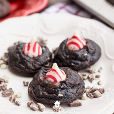 Triple Chocolate Peppermint Christmas Cookies