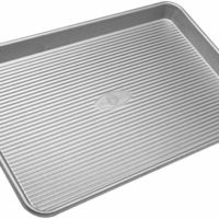 USA Pan Bakeware Half Sheet Pan, Warp Resistant Nonstick Baking Pan, Made in the USA from Aluminized Steel - 1050HS