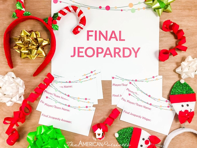 DIY Christmas-Themed Jeopardy Party Game