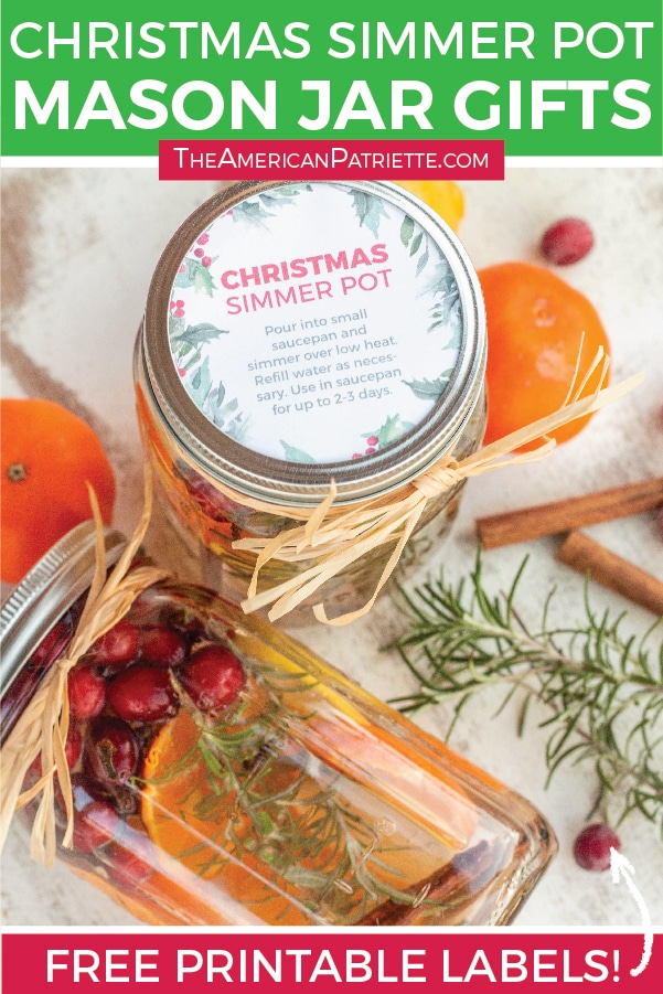 Easy Holiday Neighbor Gift Idea - Christmas Pot Simmer & Tag