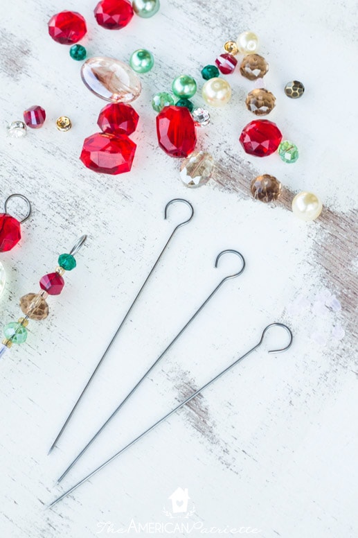 Easy DIY Fancy Beaded Christmas Appetizer Skewers