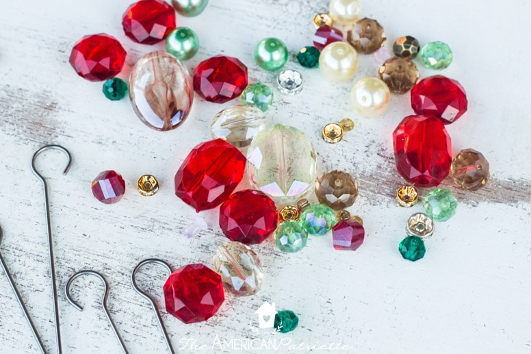 Easy DIY Fancy Beaded Christmas Appetizer Skewers