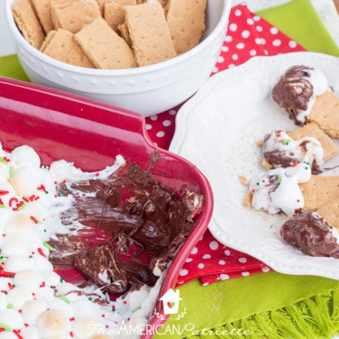 Easy Peppermint S'mores Dip