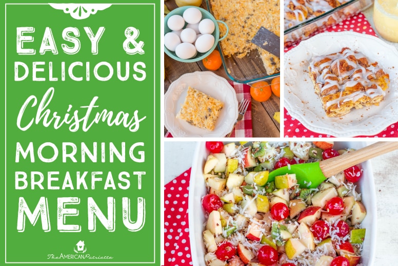 Easy and delicious Christmas morning breakfast menu