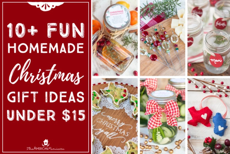 Fun Homemade Christmas Gift Ideas Under $15 - The American Patriette