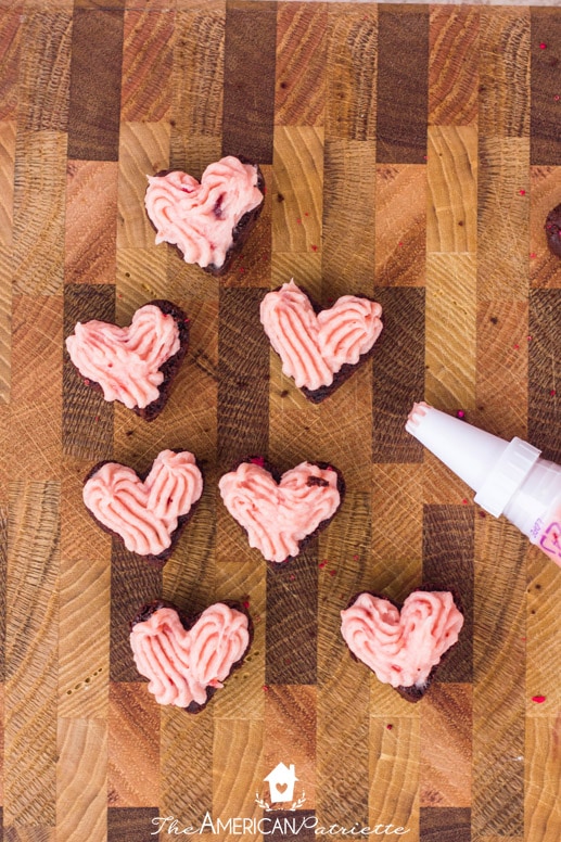 Dark Chocolate Chip & Strawberry Buttercream Valentine Sandwich Cookies