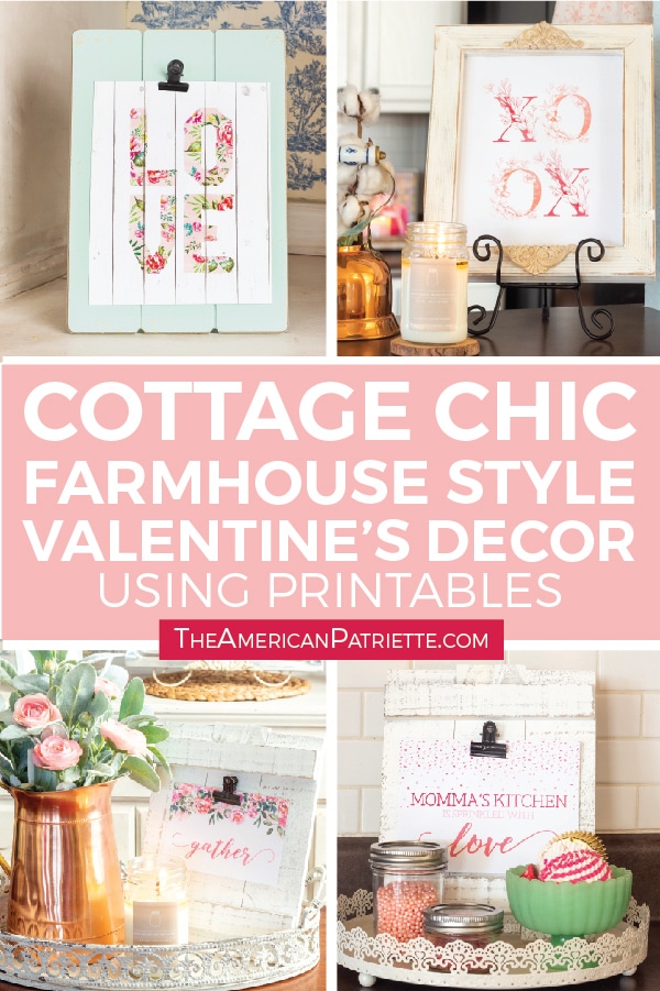 Cottage Chic Farmhouse Inspired Valentine S Decor Ideas With