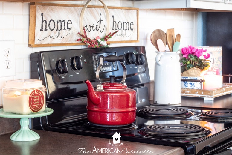 Easy Farmhouse Style Valentine Decor for your Kitchen