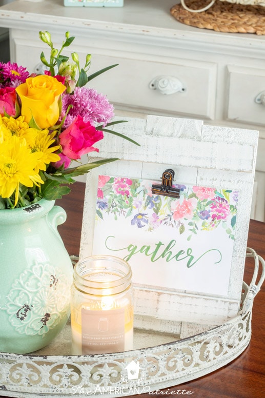 Easy Spring Farmhouse Centerpiece