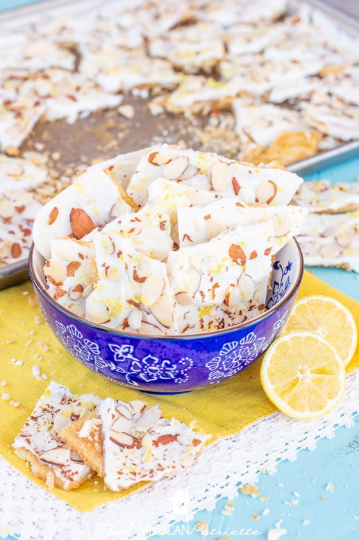 Easy Almond & Lemon Saltine Cracker Toffee