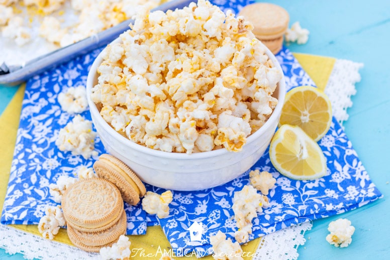 Sweet and Easy White Chocolate Lemon Oreo Popcorn 