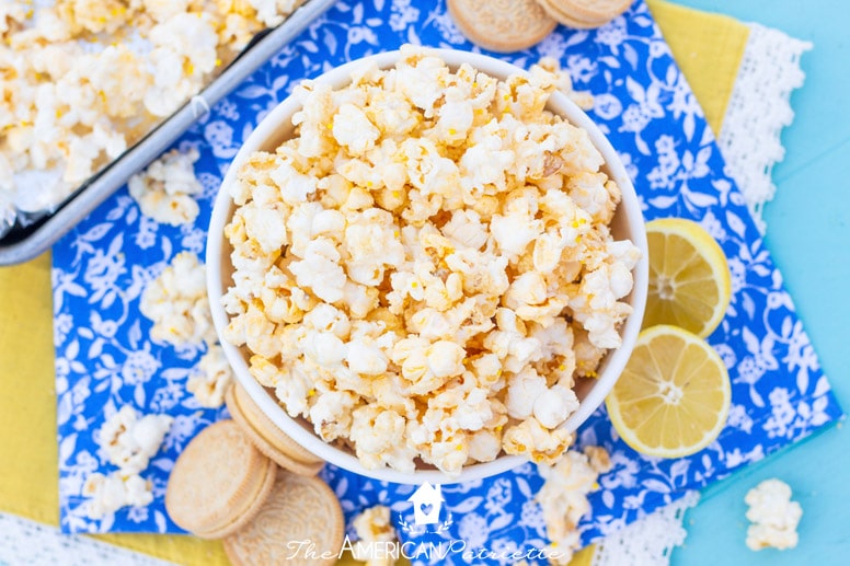 Sweet and Easy White Chocolate Lemon Oreo Popcorn