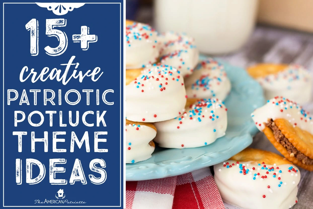 15+ Creative July 4th Potluck Theme Ideas + free potluck printables!