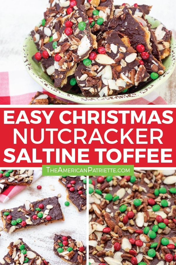 Easy Christmas Nutcracker Saltine Toffee