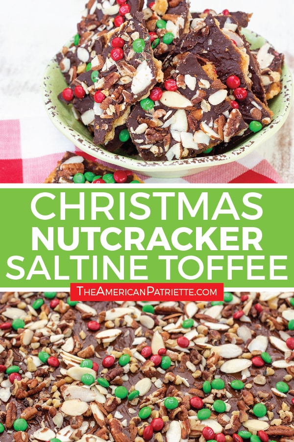 Easy Christmas Nutcracker Saltine Toffee