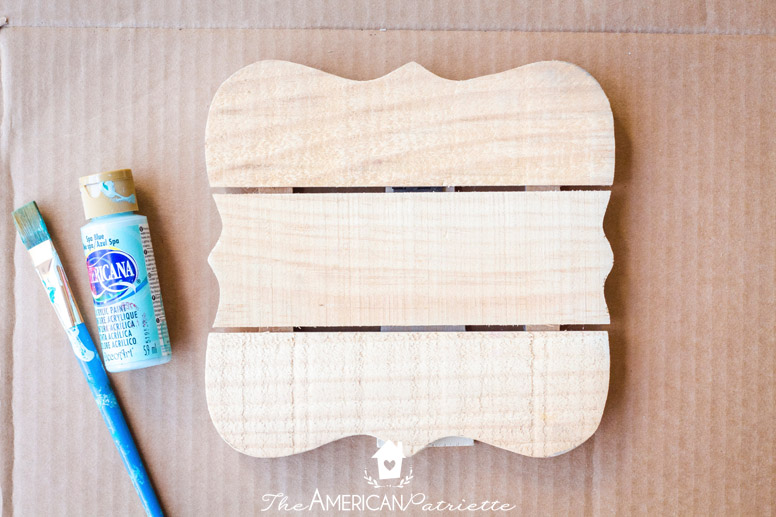 DIY Rustic Chippy Wood Clip Frame