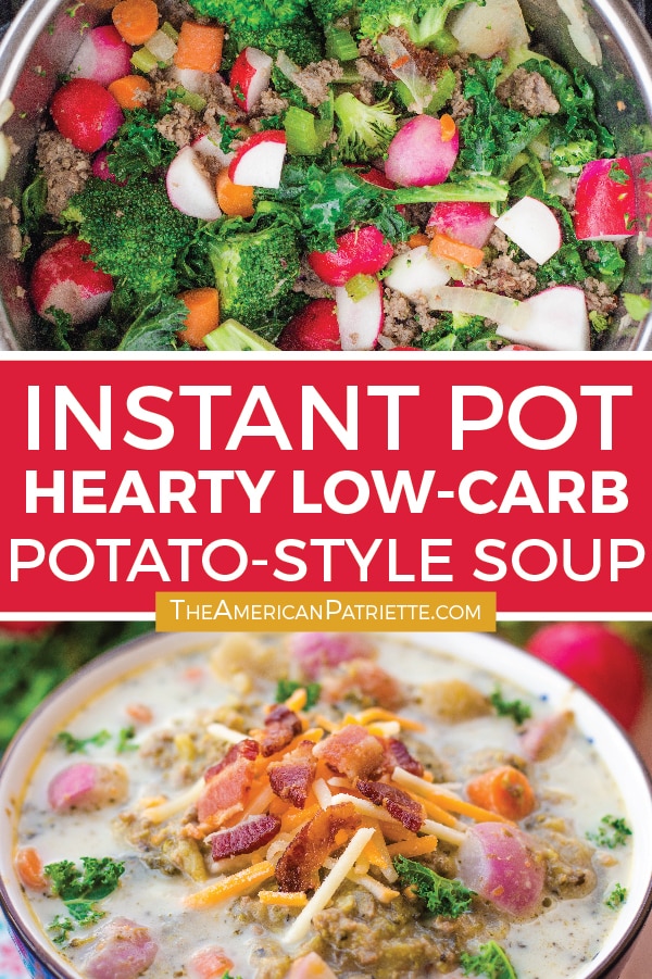 Instant Pot Low Carb Potato Style Soup