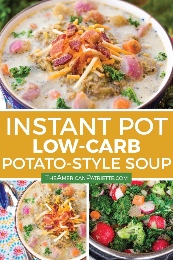 Instant Pot Low Carb Potato Style Soup