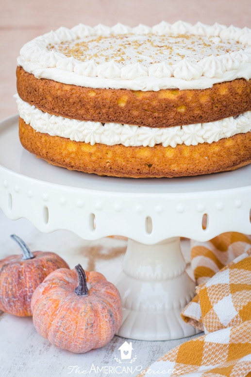 Vegan Chai Spice Cake with Vanilla Bean Buttercream