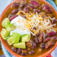 Slow Cooker Healthy Pumpkin Chili