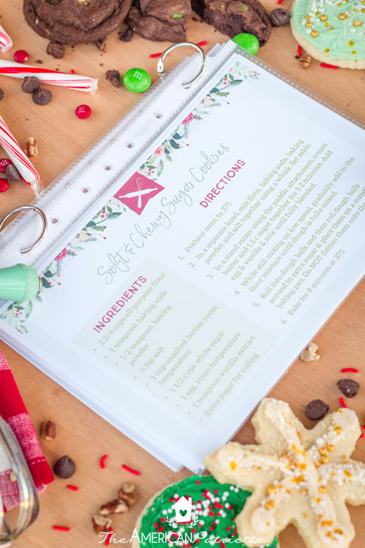 Free Printable Holiday Baking Cheat Sheets - The American Patriette