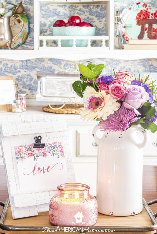 Easy Farmhouse-Style Valentine Home Decor Ideas for your Kitchen - The  American Patriette