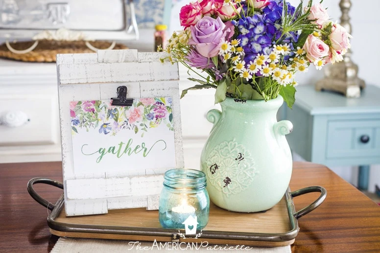 Easy Spring Farmhouse Centerpiece