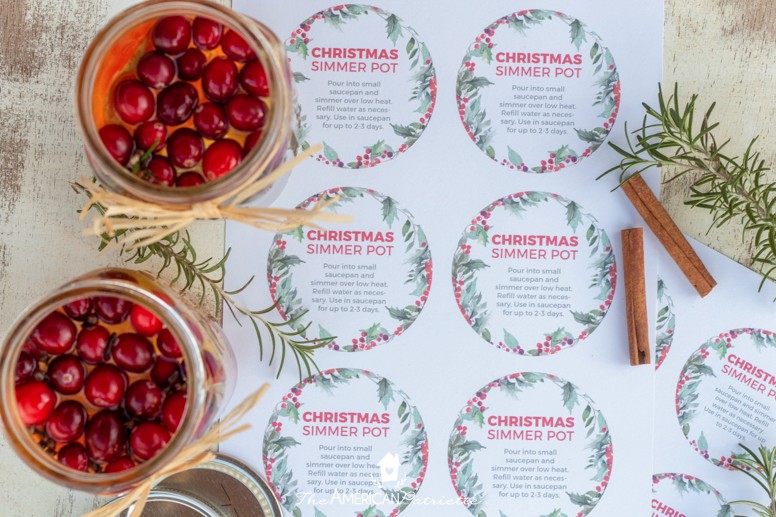 Free Christmas Simmer Pot Printable & Gift Idea – Our Home Made Easy