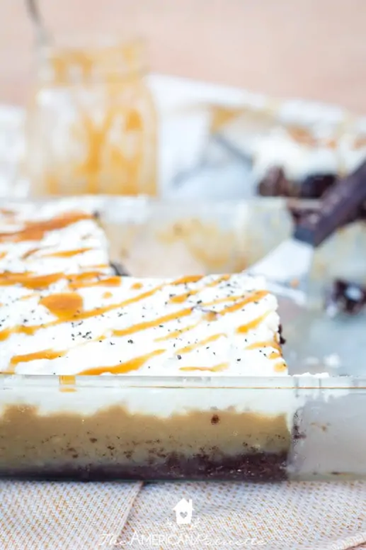 Caramel Mocha Poke Cake