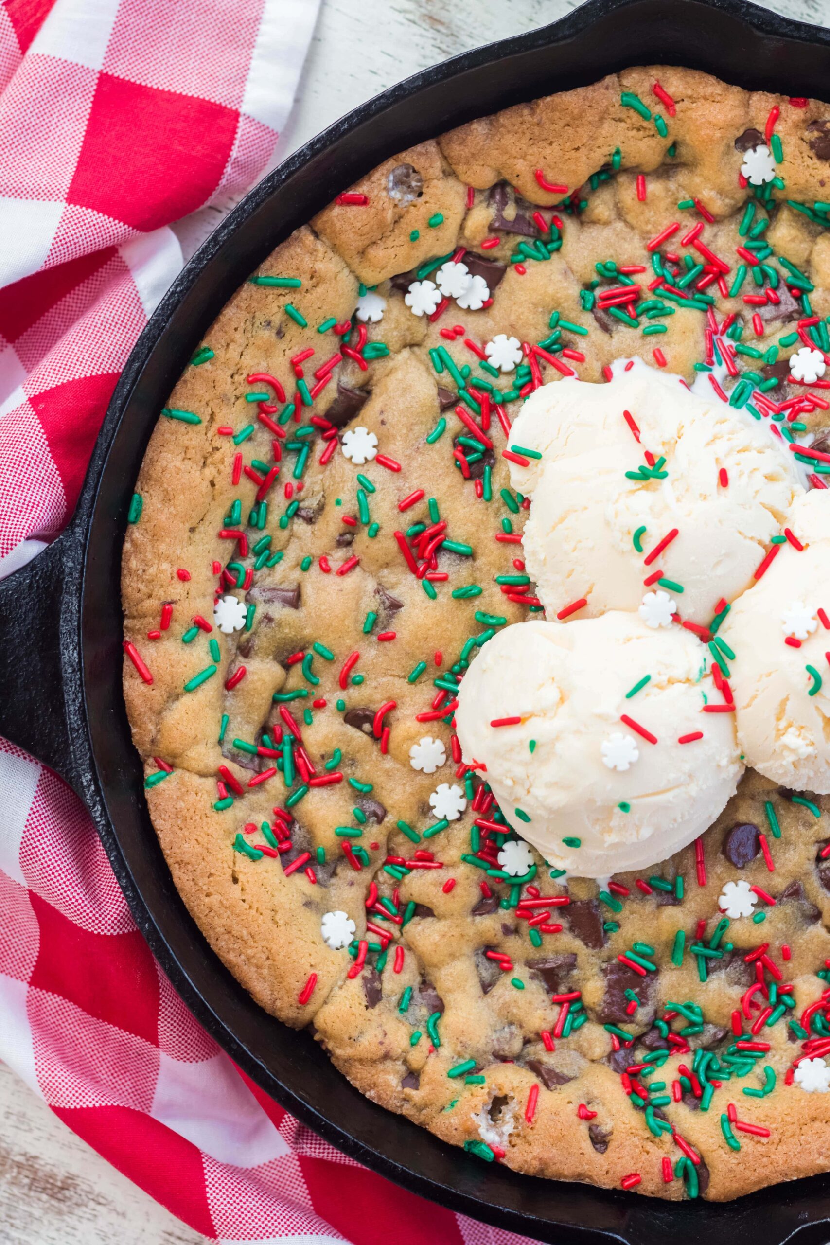 Homemade Christmas Pizookie