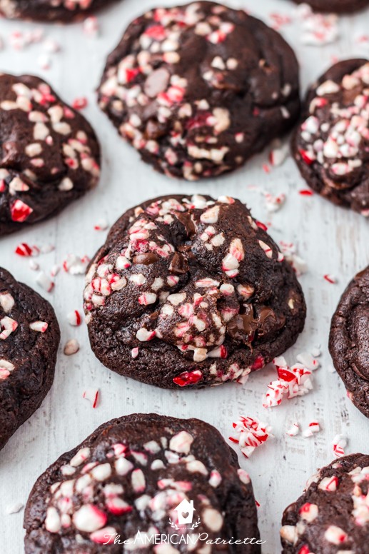 Chewy Peppermint Mocha Cookies (SO GOOD!) - The American Patriette