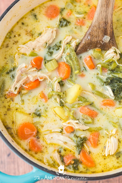 EASY Creamy Chicken Soup